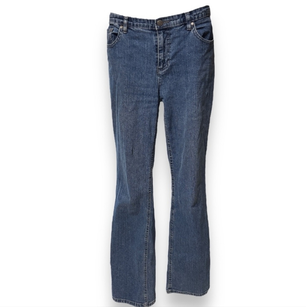 ADDITIONS by CHICOS Mid Rise Boot Cut Jeans